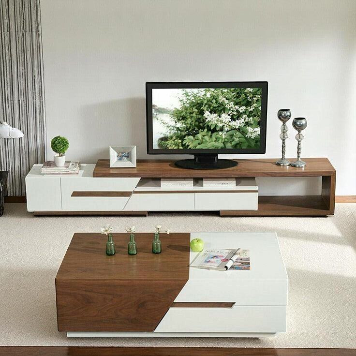 TGT_5 وحدة تلفاز مع ترابيزة قهوة مودرن