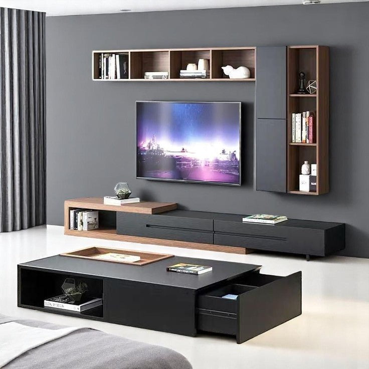 TGT_6 وحدة تلفاز مع ترابيزة قهوة مودرن