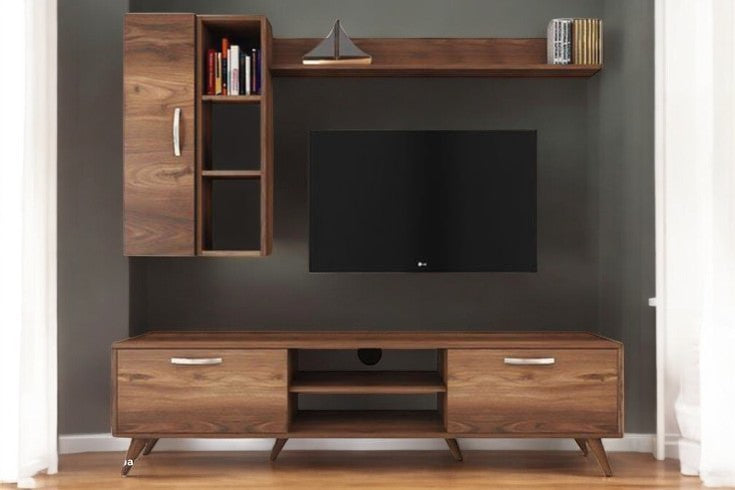 TVT_37 وحدة تلفاز بمكتبة مودرن 180*40*50