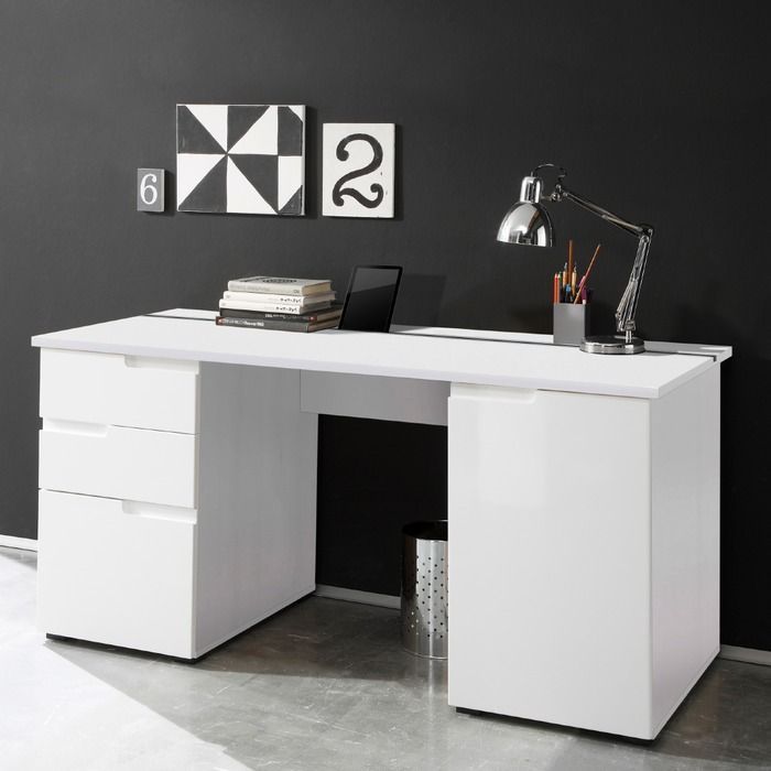 Desk - 80 x 140 x 50 cm - White - MA17