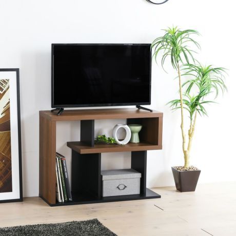 Tv Unit - 60 x 30 x 80 cm - Woody & Black - MT104