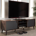 Tv Unit - 50 x 40 x 160 cm - Grey & Wood - MT36