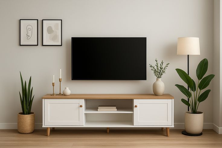 Tv Unit - 50 x 40 x 160 cm - Woody & White - MT47