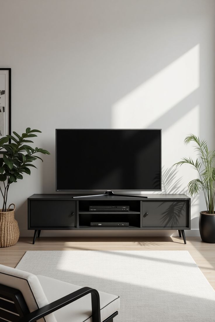 Tv Unit - 40 x 40 x 160 cm - Black - MT56