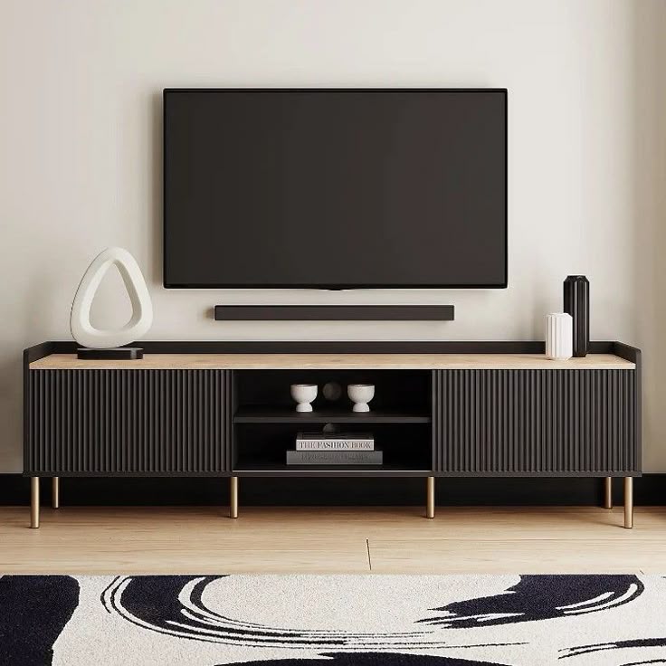 Tv Unit - 50 x 40 x 160 cm - Woody & White - MT66
