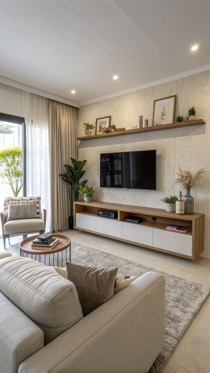 Tv Unit - 40 x 30 x 200 cm - Woody & White - MT69