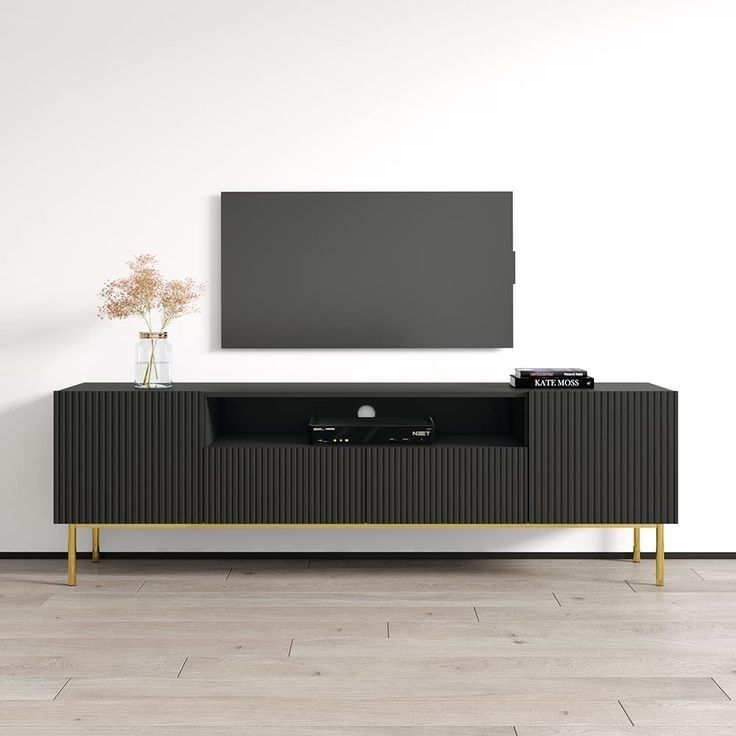 Tv Unit - 50 x 40 x 160 cm - Black - MT72