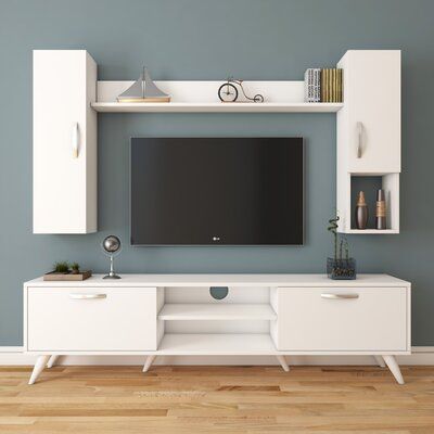 Tv Unit - 50 x 40 x 160 cm - White - MT73