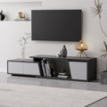 Tv Unit - 45 x 40 x 180 cm - Black & Grey - MT78