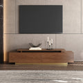 Tv Unit - 50 x 40 x 200 cm - Wood & Gold - MT81