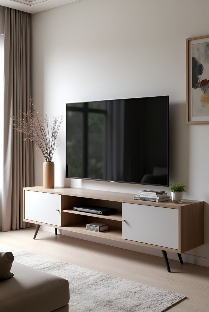 Tv Unit - 50 x 40 x 160 cm - Woody & White - MT86