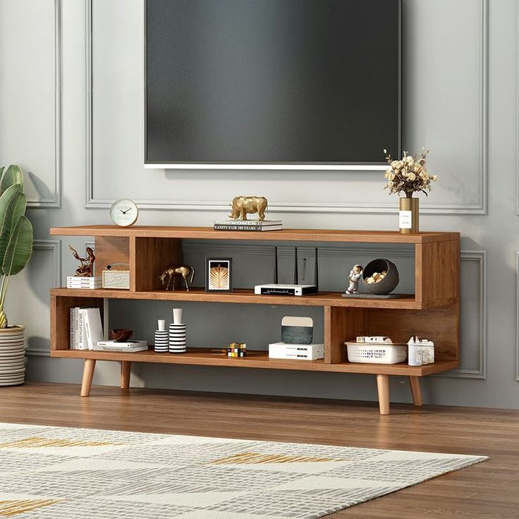 Tv Unit - 50 x 30 x 120 cm - Wood - MT87