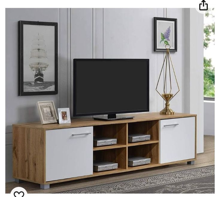 Tv Unit - 45 x 40 x 200 cm - Woody & White - MT90