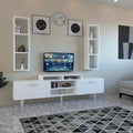 Tv Unit - 50 x 40 x 160 cm - White - MT94