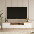 Tv Unit - 50 x 35 x 150 cm - White & Wood - MT9