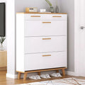 Shoe Rack - 110 x 80 x 30 cm - White Wood - SC38