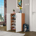 Shoe Rack - 95 x 70 x 35 cm - White Wood - SC43