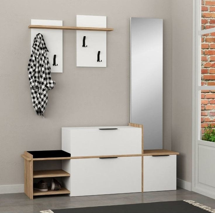 Shoe Rack - 80 x 160 x 40 cm - White Wood - SC49