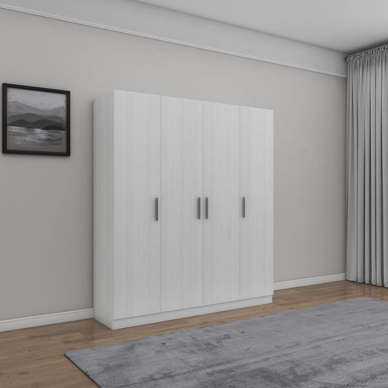 Wardrobe - 180*160*50 cm - White - MW27