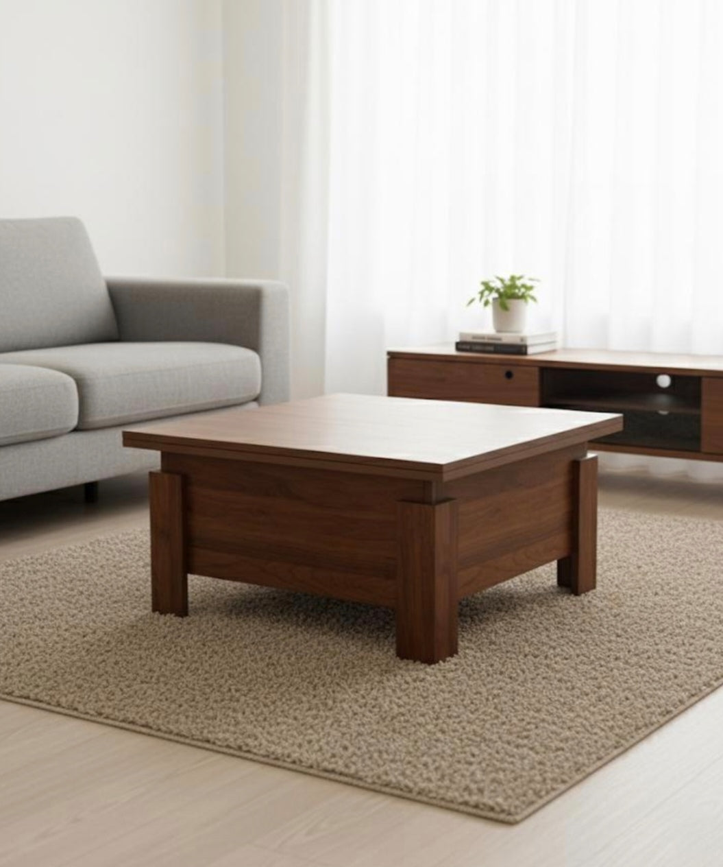 Coffee Table - 50 x 80 x 80 cm - Wood - CT46