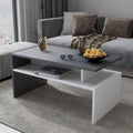 Coffee Table - 40 x 50 x 100 cm - Grey & White - CT54