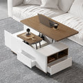 Coffee Table - 50 x 60 x 120 cm - Wood & White - CT60
