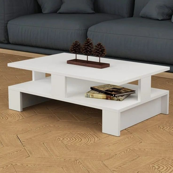 Coffee Table - 40 x 50 x 100 cm - White - CT64