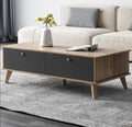 Coffee Table - 40 x 50 x 100 cm - Wood & Grey - CT66