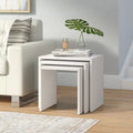 Coffee Table - 50/45/40 x 35 x 50/45/40 cm - White - CT78