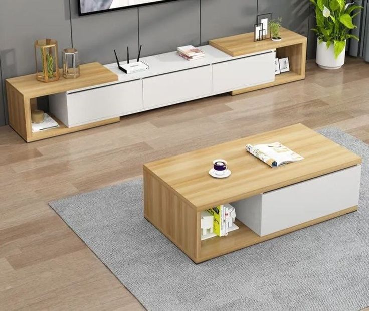 TGT_9 وحدة تلفزيون مع ترابيزة قهوة مودرن