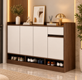 Shoe Rack - 110 x 160 x 40 cm - White & Wood - SC85
