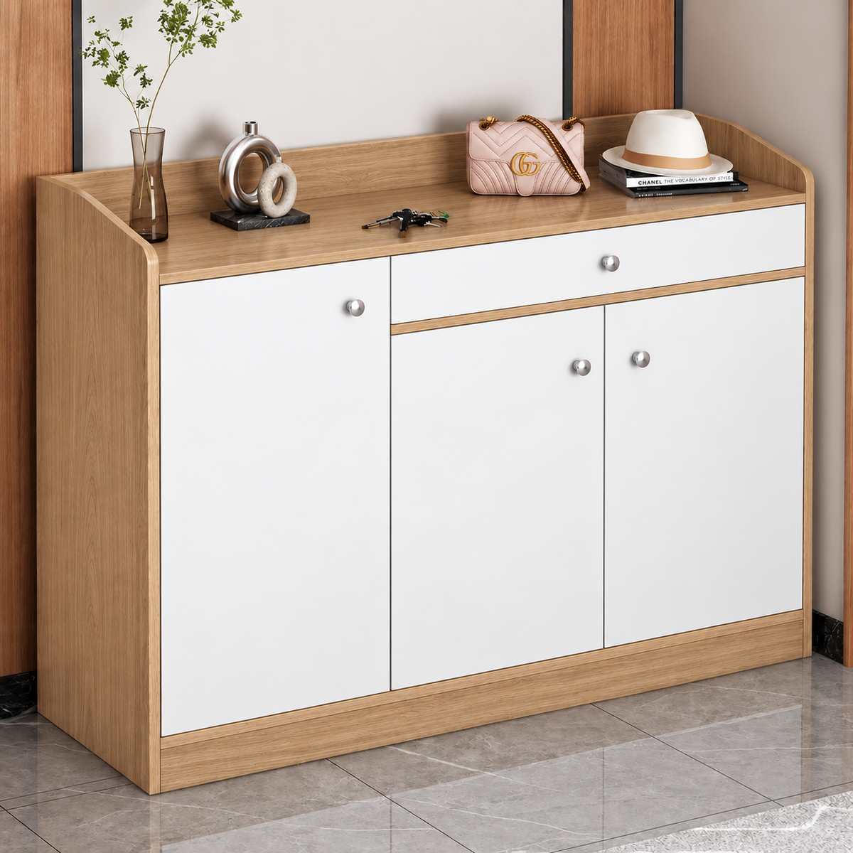 Shoe Rack - 120 x 110 x 40 cm - Wood - SC45