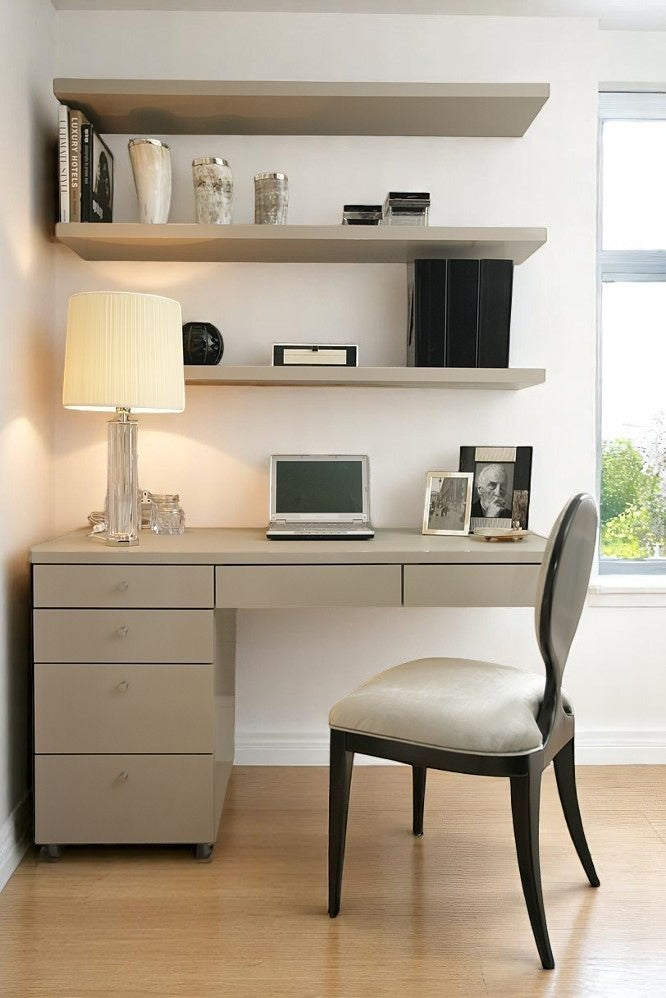 MOD_13 مكتب مودرن مع أرفف حائط 100*80*50