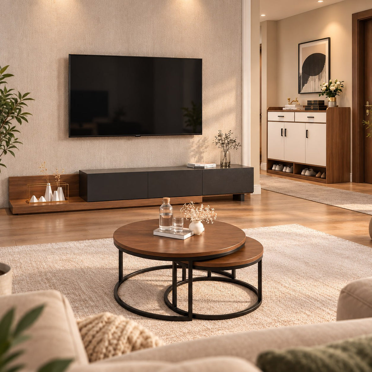 GLR_12 Wooden Living Set 3 pieces